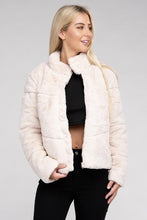 Load image into Gallery viewer, Fluffy Zip-Up Sweater Jacket
