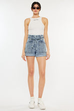 Load image into Gallery viewer, Kancan Ultra High Rise Paperbag Denim Shorts
