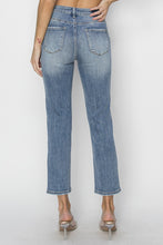 Load image into Gallery viewer, RISEN High Waist Distressed Cropped Jeans
