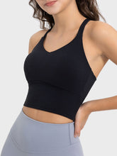 Load image into Gallery viewer, Crisscross Round Neck Active Tank
