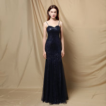 Load image into Gallery viewer, Bridal / Prom / Mother of the Bride -  Spaghetti Strap Long Slim-fit Mermaid Bridal Dress
