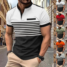 Load image into Gallery viewer, Mens V-neck Button Henley Shirt
