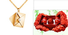Load image into Gallery viewer, Womens Fashion Jewelry Envelope Lover Letter Pendant Necklace
