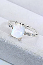 Load image into Gallery viewer, Square Moonstone Ring
