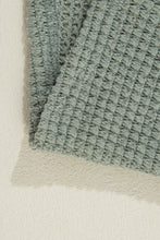 Load image into Gallery viewer, Laurel Green Waffle Knit Open Front Cardigan
