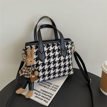 Load image into Gallery viewer, Fashion Houndstooth Portable Checkerboard Shoulder HandbagTotes
