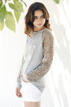 Load image into Gallery viewer, Lace Raglan Sleeve Pull Over
