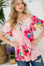 Load image into Gallery viewer, PLUS FLORAL OFF SHOULDER TOP
