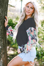 Load image into Gallery viewer, Printed V-Neck Long Sleeve Blouse
