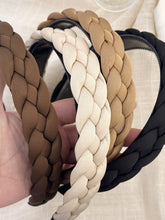 Load image into Gallery viewer, Polyester Braided Wide Headband
