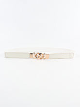 Load image into Gallery viewer, Zinc Alloy Buckle Elastic PU Belt
