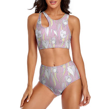 Load image into Gallery viewer, Ti Amo I love you - Exclusive Brand - Split 2pc Strappy Swimsuit
