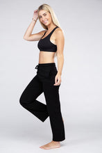 Load image into Gallery viewer, Lounge Wide Pants with Drawstrings
