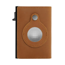Load image into Gallery viewer, Mens Rfid Card Holder Wallets Money Bag Black Short Purse Small Leather Slim Wallets Mini Wallets For Airtag
