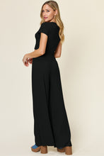 Load image into Gallery viewer, Double Take Full Size Round Neck Top and Pants Set

