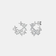 Load image into Gallery viewer, 925 Sterling Silver Moissanite Lucky Clover Earrings
