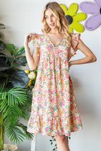 Load image into Gallery viewer, Heimish Full Size Floral Ruffled V-Neck Dress
