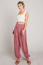 Load image into Gallery viewer, Cotton Bleu by Nu Label Striped Smocked Cover Up Pants
