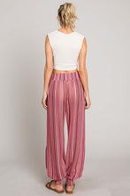 Load image into Gallery viewer, Cotton Bleu by Nu Label Striped Smocked Cover Up Pants
