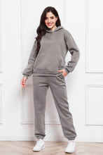 Load image into Gallery viewer, Drop Shoulder Long Sleeve Hoodie and Pants Set
