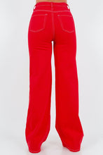 Load image into Gallery viewer, Wide Leg Jeans in Red
