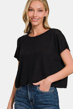 Load image into Gallery viewer, Zenana Round Neck Short Sleeve Crop T-Shirt
