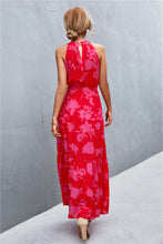 Load image into Gallery viewer, 9 Colors - Printed Sleeveless Tie Waist Maxi Dress - Sizes S-L Ti Amo I love you
