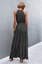 Load image into Gallery viewer, 9 Colors - Printed Sleeveless Tie Waist Maxi Dress - Sizes S-L Ti Amo I love you
