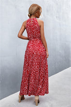 Load image into Gallery viewer, 9 Colors - Printed Sleeveless Tie Waist Maxi Dress - Sizes S-L Ti Amo I love you
