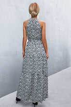 Load image into Gallery viewer, 9 Colors - Printed Sleeveless Tie Waist Maxi Dress - Sizes S-L Ti Amo I love you
