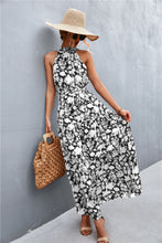 Load image into Gallery viewer, 9 Colors - Printed Sleeveless Tie Waist Maxi Dress - Sizes S-L Ti Amo I love you
