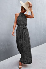 Load image into Gallery viewer, 9 Colors - Printed Sleeveless Tie Waist Maxi Dress - Sizes S-L Ti Amo I love you
