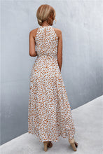 Load image into Gallery viewer, 9 Colors - Printed Sleeveless Tie Waist Maxi Dress - Sizes S-L Ti Amo I love you
