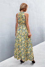 Load image into Gallery viewer, 9 Colors - Printed Sleeveless Tie Waist Maxi Dress - Sizes S-L Ti Amo I love you
