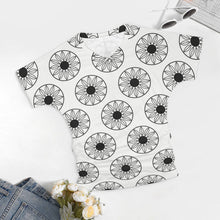 Load image into Gallery viewer, 9 Patterns - Ti Amo I love you - Exclusive Brand - Womens / Womens Plus Size - V-neck Pleated T-shirt - Sizes S-5XL Ti Amo I love you
