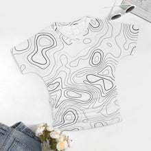 Load image into Gallery viewer, 9 Patterns - Ti Amo I love you - Exclusive Brand - Womens / Womens Plus Size - V-neck Pleated T-shirt - Sizes S-5XL Ti Amo I love you
