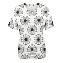 Load image into Gallery viewer, 9 Patterns - Ti Amo I love you - Exclusive Brand - Womens / Womens Plus Size - V-neck Pleated T-shirt - Sizes S-5XL Ti Amo I love you
