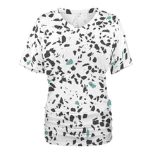 Load image into Gallery viewer, 9 Patterns - Ti Amo I love you - Exclusive Brand - Womens / Womens Plus Size - V-neck Pleated T-shirt - Sizes S-5XL Ti Amo I love you
