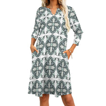 Load image into Gallery viewer, 9 Styles - Ti Amo I love you - Exclusive Brand - 7-Point Long Sleeved Dress Ti Amo I love you
