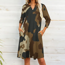 Load image into Gallery viewer, 9 Styles - Ti Amo I love you - Exclusive Brand  - Womens - 7-point Sleeve Dress Ti Amo I love you
