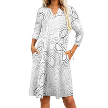 Load image into Gallery viewer, 9 Styles - Ti Amo I love you - Exclusive Brand  - Womens - 7-point Sleeve Dress Ti Amo I love you
