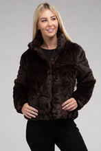 Load image into Gallery viewer, Fluffy Zip-Up Sweater Jacket
