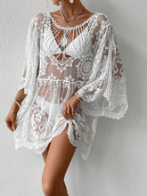 Load image into Gallery viewer, Lace Round Neck Cover-Up
