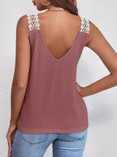 Load image into Gallery viewer, Full Size Lace Detail V-Neck Tank
