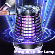 Load image into Gallery viewer, 2 in1 Mosquito Killer Lamp Electric Fly Catcher USB Rechargeable Electric Mosquito Swatter Electric Fly Trap With Night Light Camping S0S Emergency Light Mosquito Killer -
