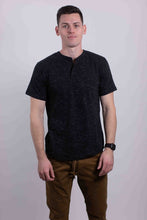 Load image into Gallery viewer, Short Sleeves Henley T-shirt
