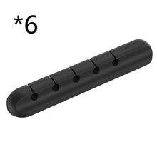 Load image into Gallery viewer, Silicone USB Cable Winder Desktop Cable Organizer Management Multipurpose Clips Cables Protector For Wired Headphones
