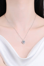 Load image into Gallery viewer, 925 Sterling Silver 1 Carat Moissanite Heart Pendant Necklace Ti Amo I love you
