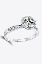 Load image into Gallery viewer, 925 Sterling Silver 1 Carat Moissanite Ring Ti Amo I love you
