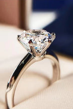 Load image into Gallery viewer, 925 Sterling Silver 3 Carat Moissanite 6-Prong Ring Ti Amo I love you
